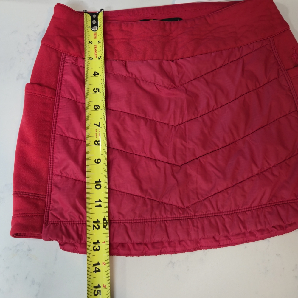 Smartwool‎ Red Quilted Mini Skirt - Picture 4 of 12
